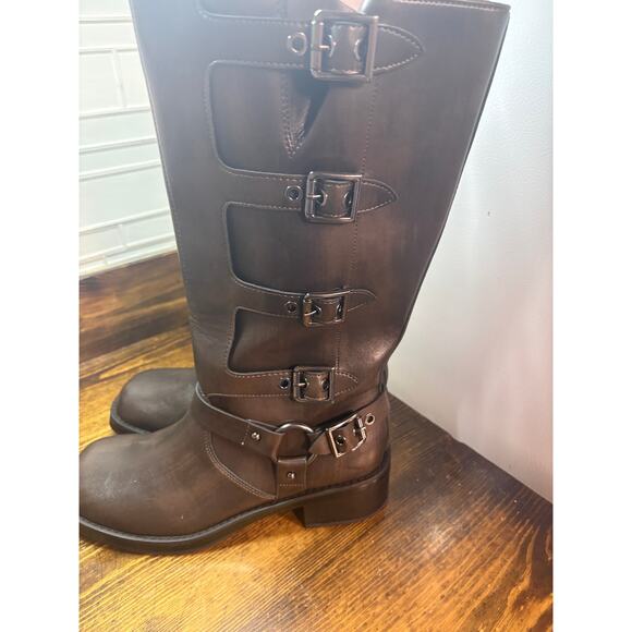 Wild Fable Tall Brown Buckle Boots Size 8.5 - Picture 3 of 7